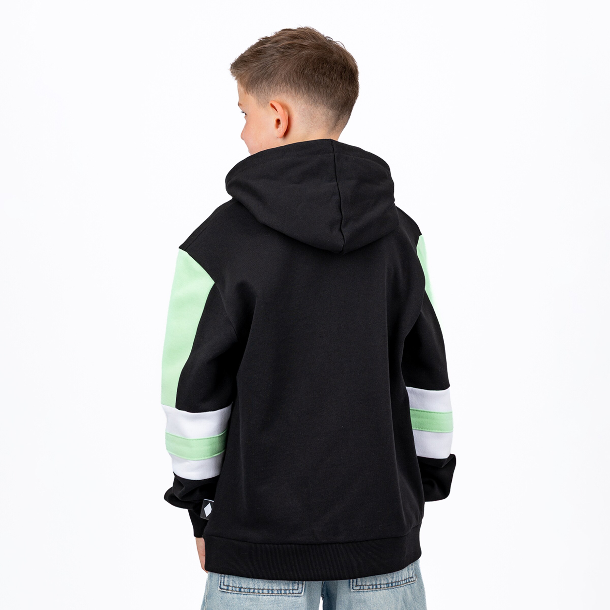 Kinder Sweatjacke "Green Stripe"