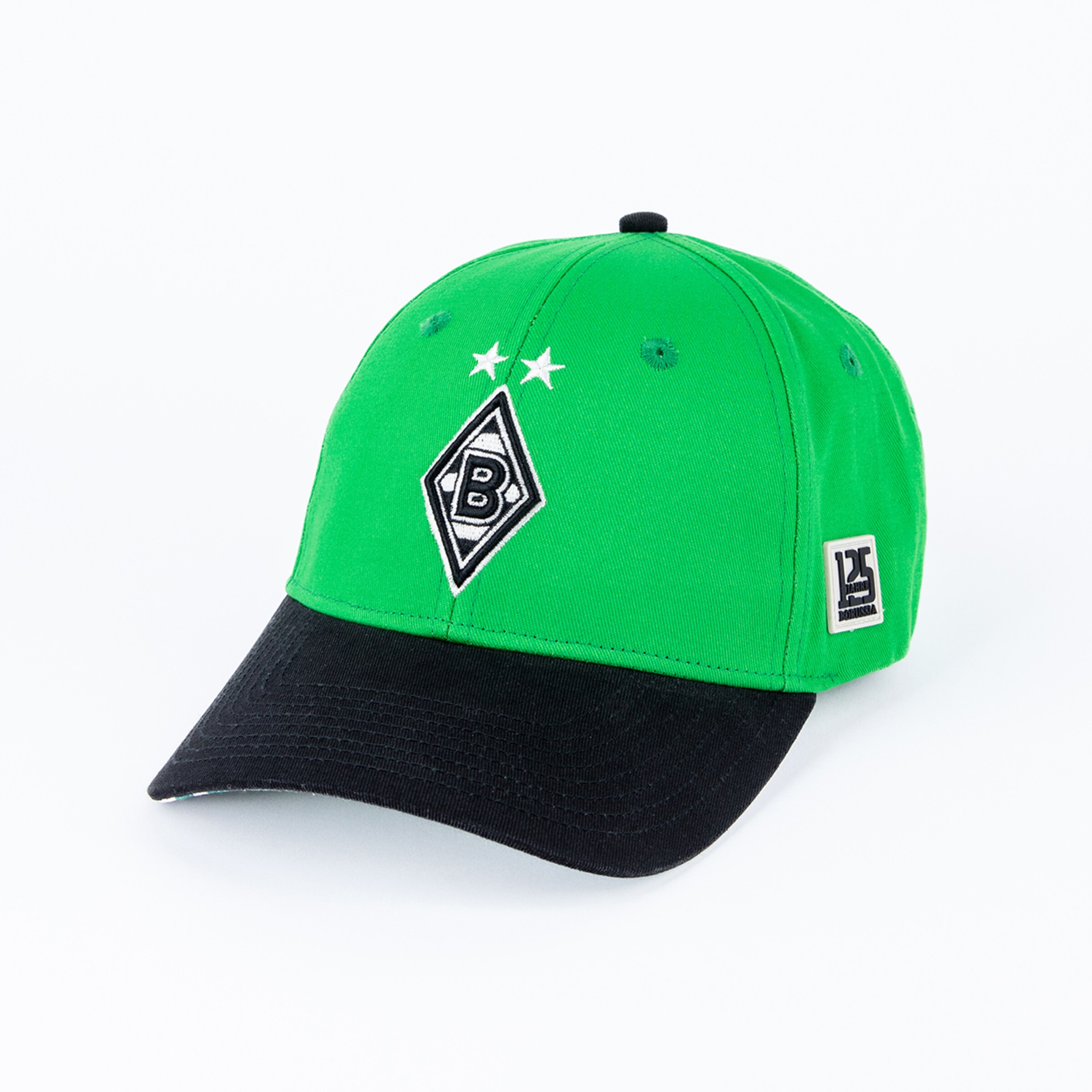 Grüner Baseballcap mit schwarzem Schirm Borussia Mönchengladbach-Logo