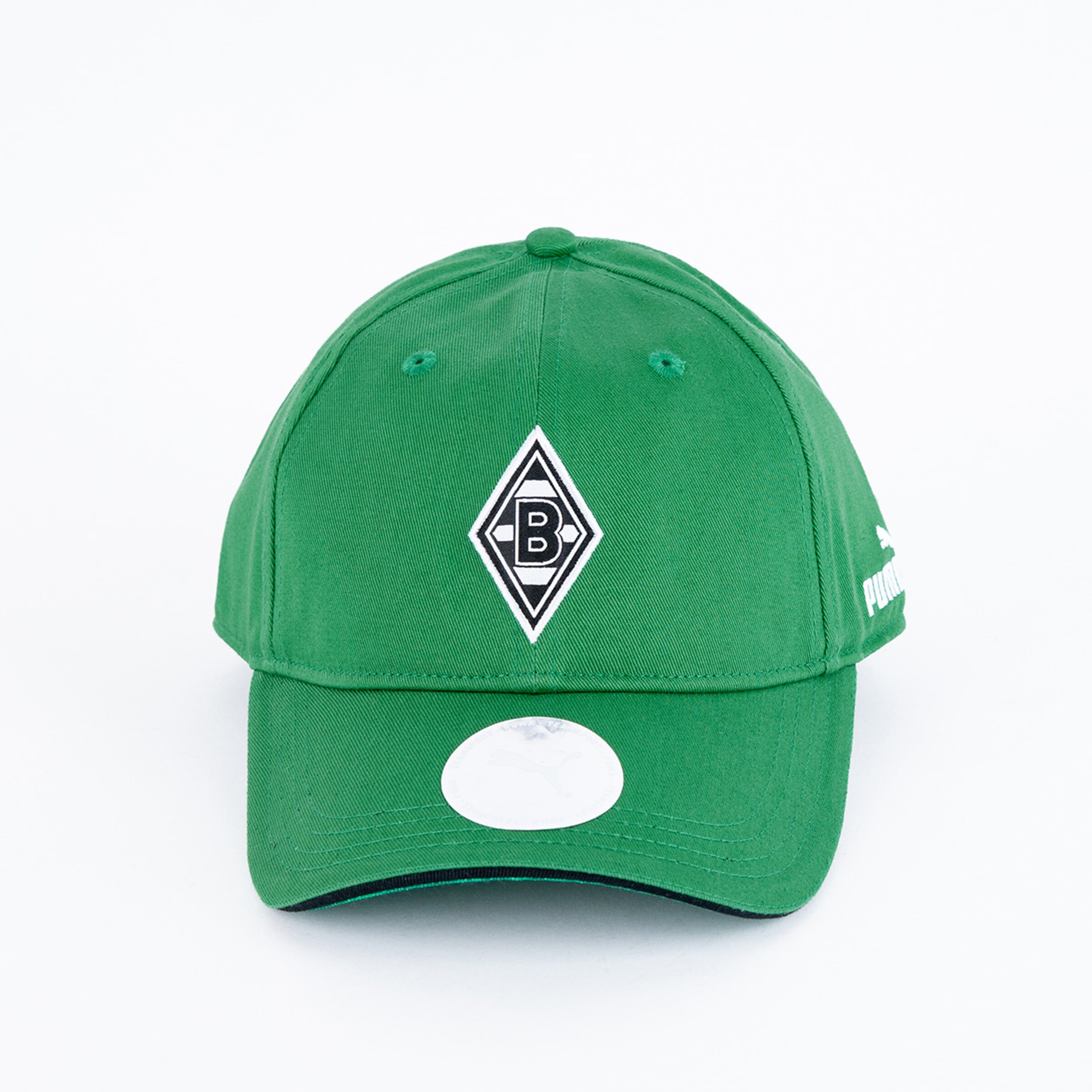 Green baseball cap featuring Borussia Mönchengladbach logo on the front.