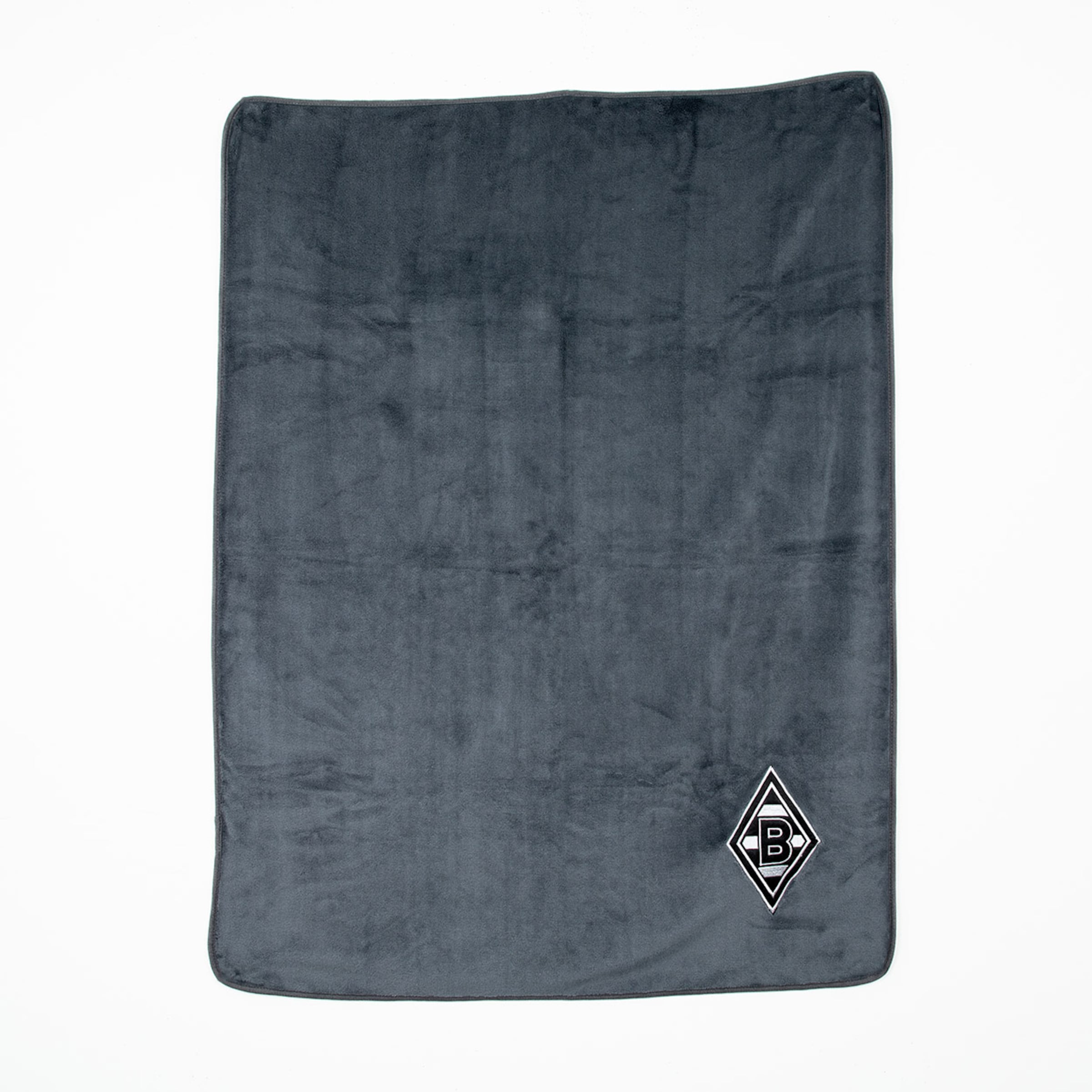 Grau gefütterte Decke mit dem Borussia Mönchengladbach Logo