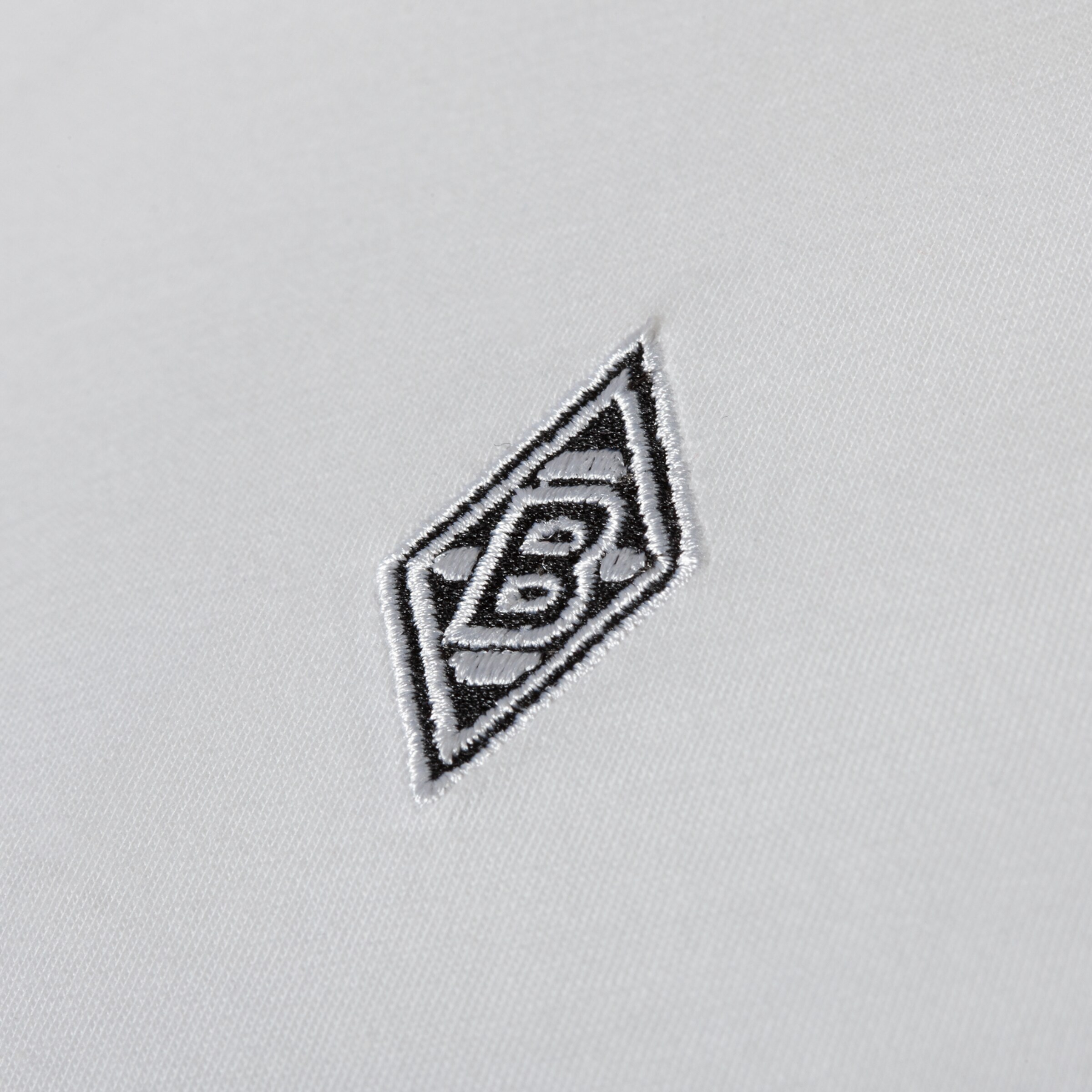 Logo von Borussia Mönchengladbach in schwarz auf weißem Hintergrund.