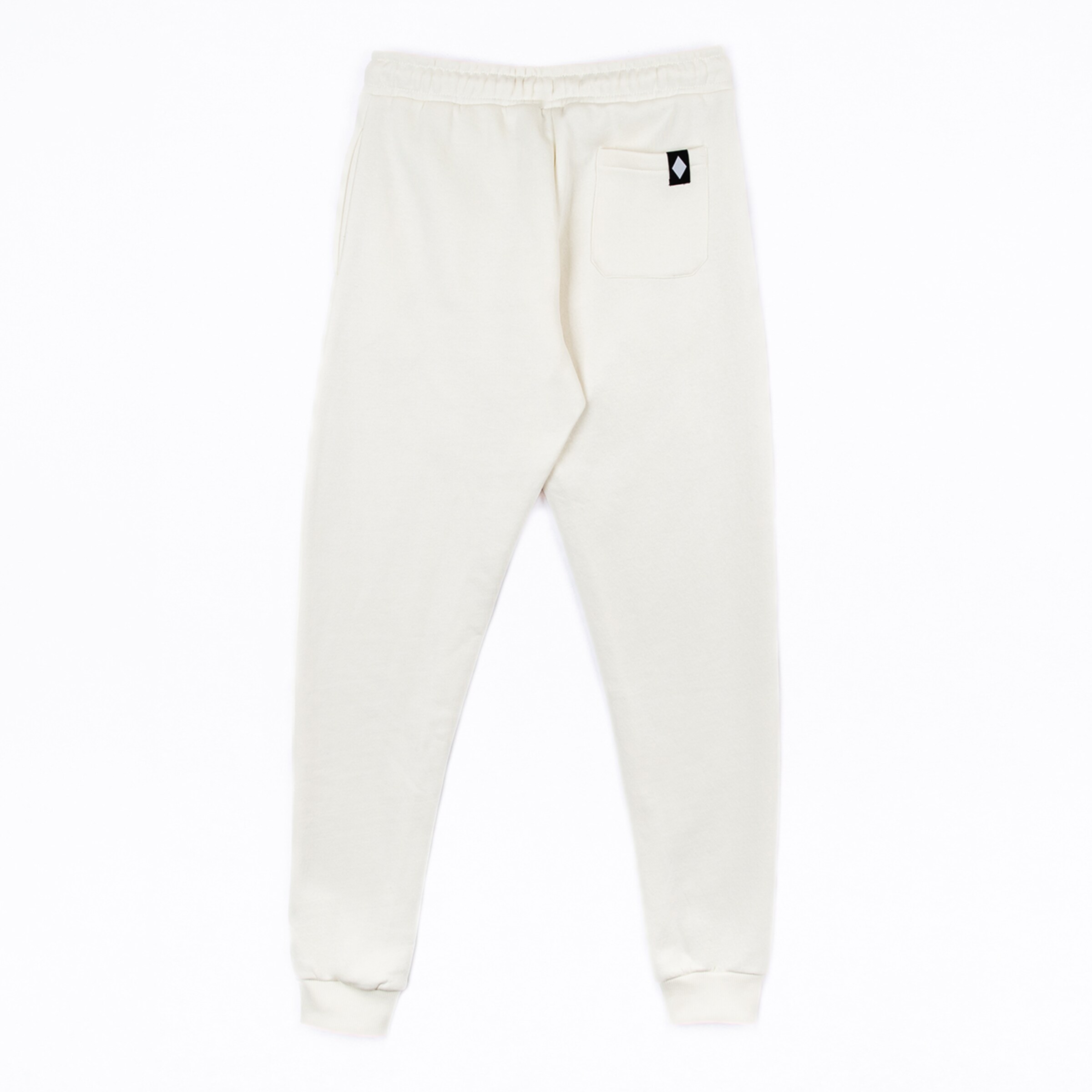 Beige Jogginghose mit elastischem Bund und Gesäßtasche