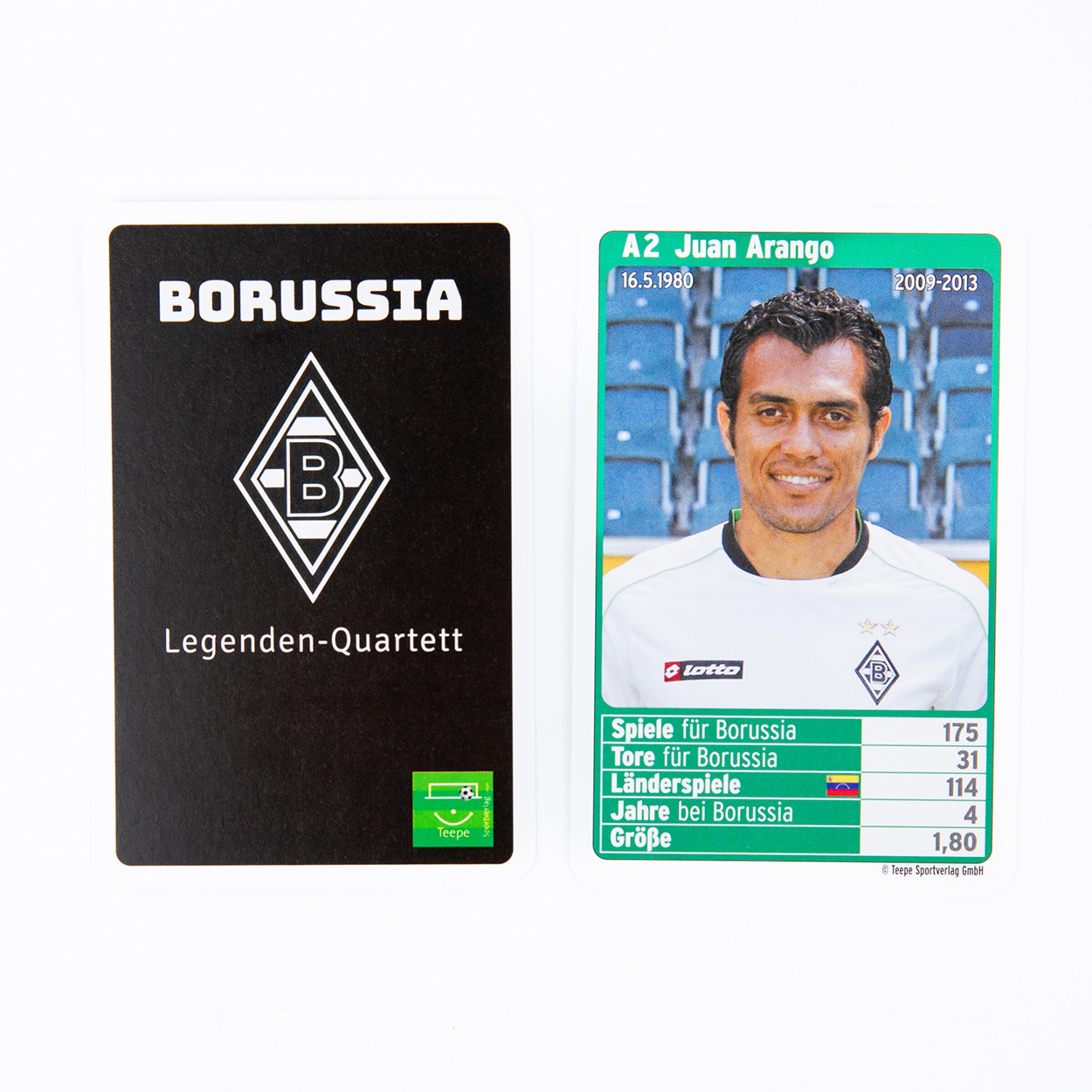 Player card of Juan Arango with stats from his career at Borussia Mönchengladbach.