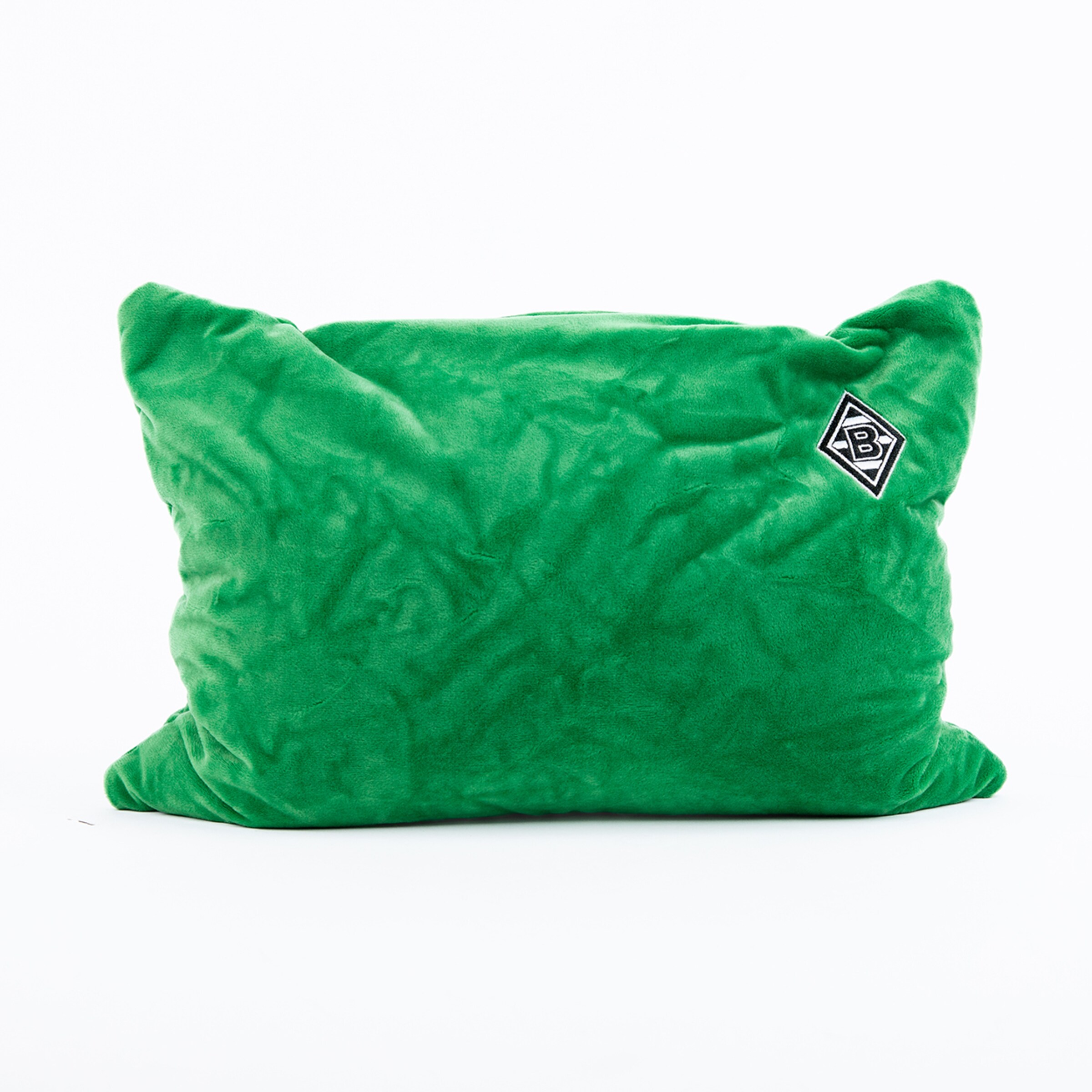 Green pillow with Borussia Mönchengladbach logo