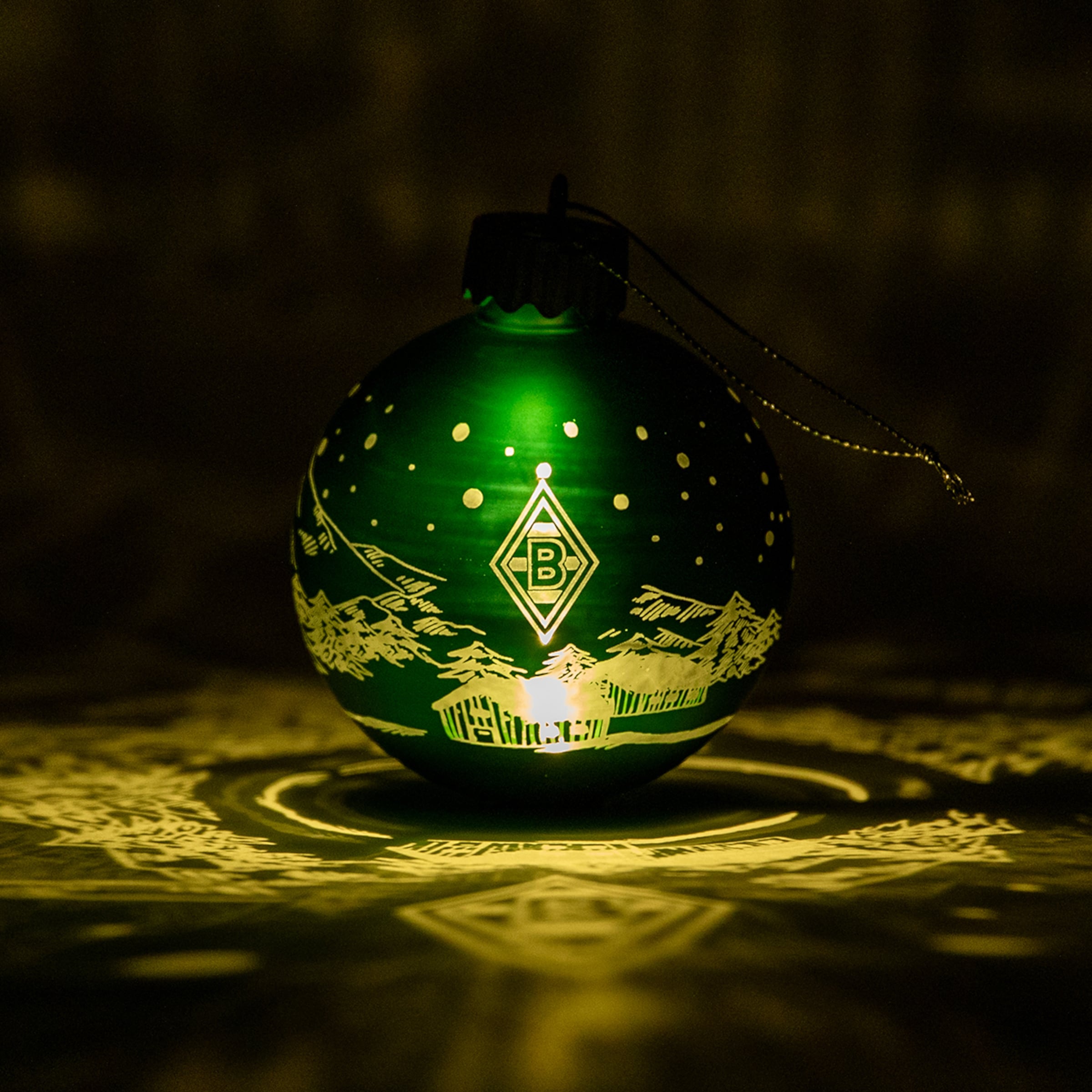LED-Christbaumkugel "green"