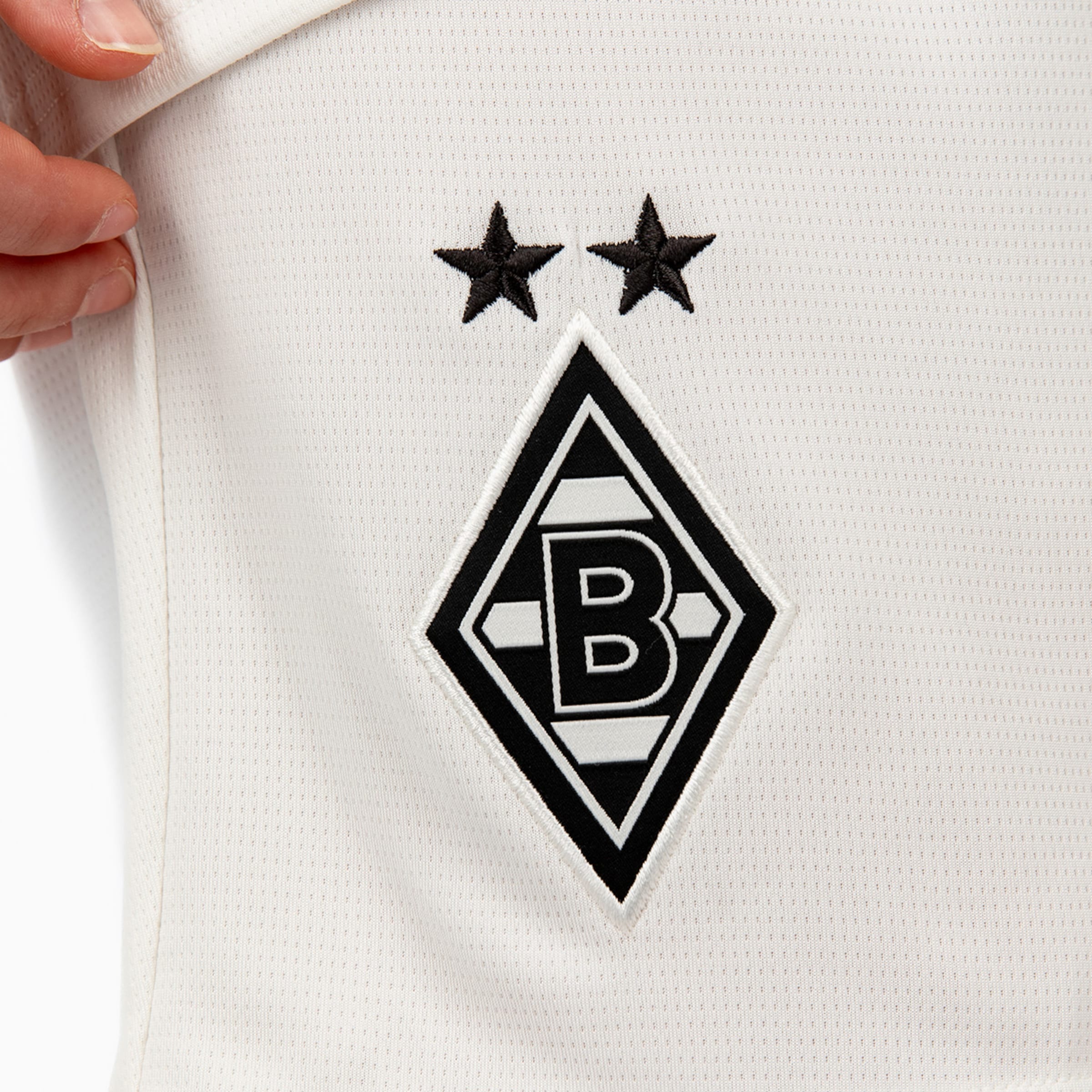 Vereinslogo von Borussia Mönchengladbach mit zwei Sternen.