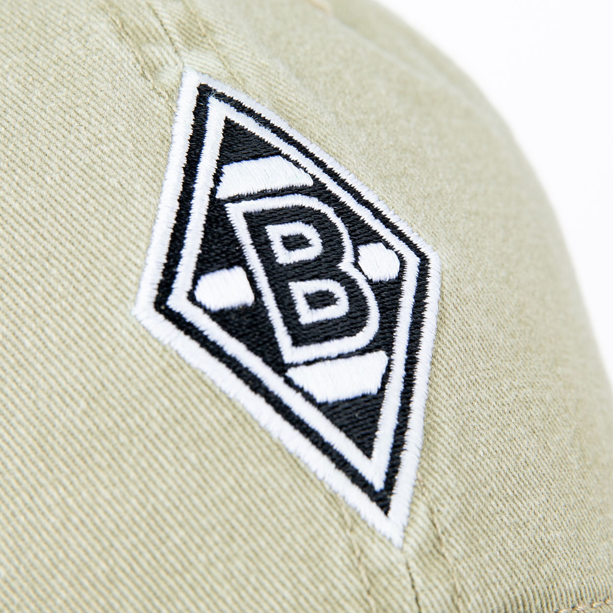 Logo von Borussia Mönchengladbach eine stilisierte Raute mit einem B.