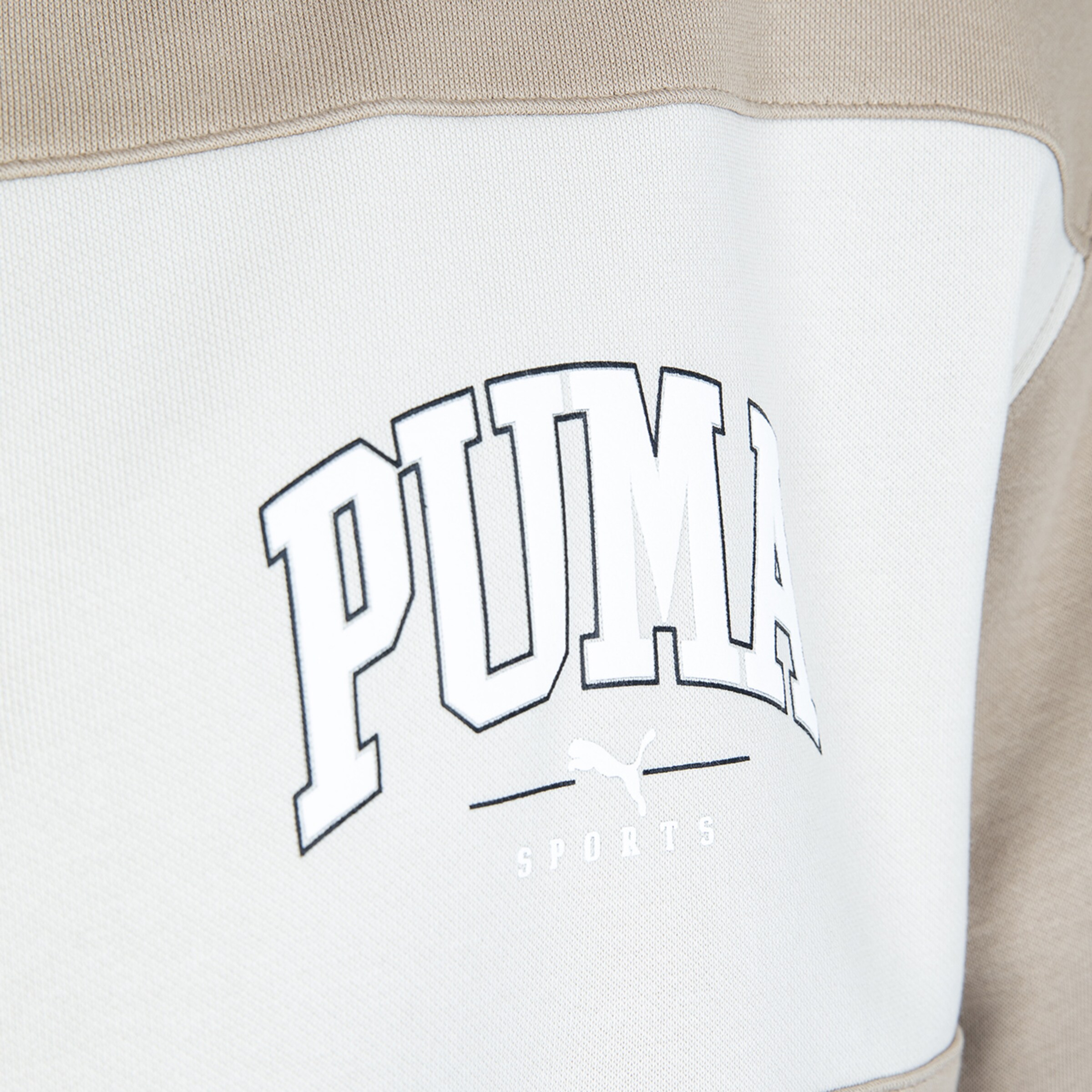 Logo des Sportbekleidungsherstellers Puma auf einem Sweater.