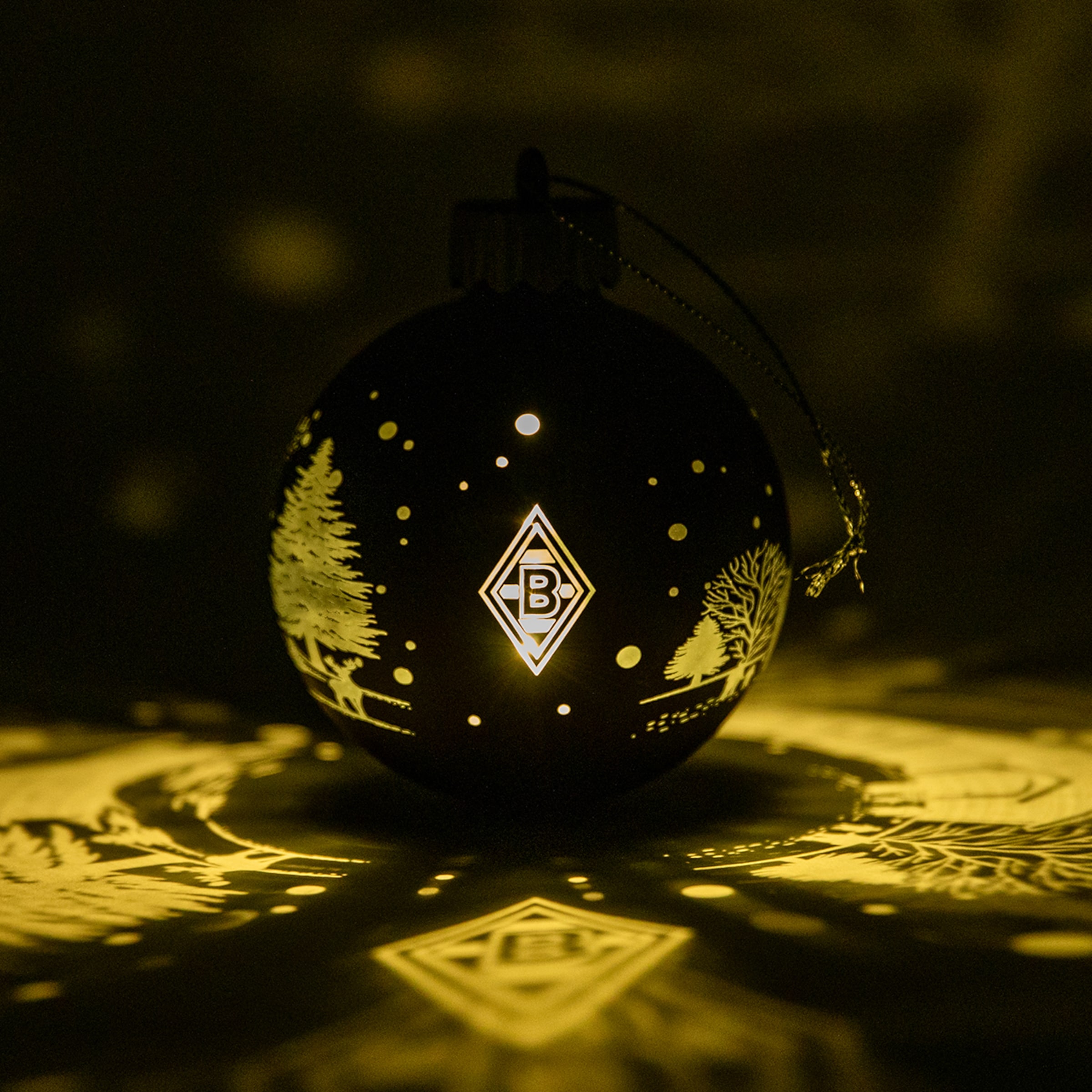 LED-Christbaumkugel "black"