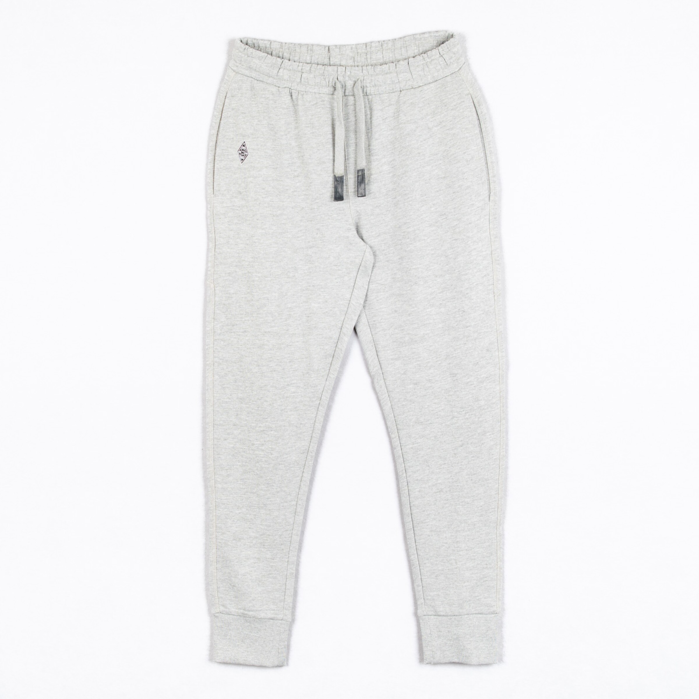 Grau Sweatpants mit elastischem Bund und seitlichen Taschen.