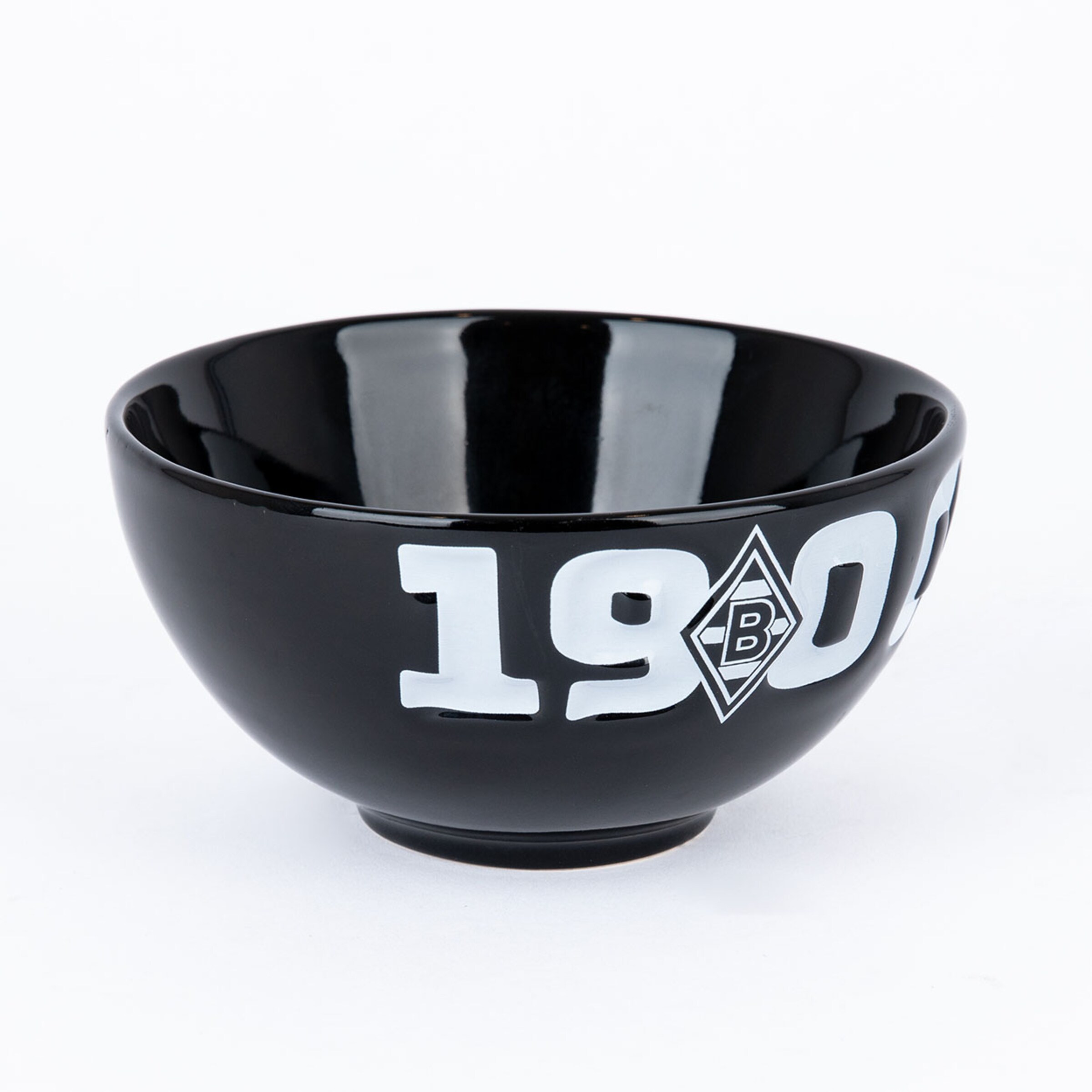 Schwarze Schüssel mit der Aufschrift 1900 und einem Borussia Mönchengladbach Logo.