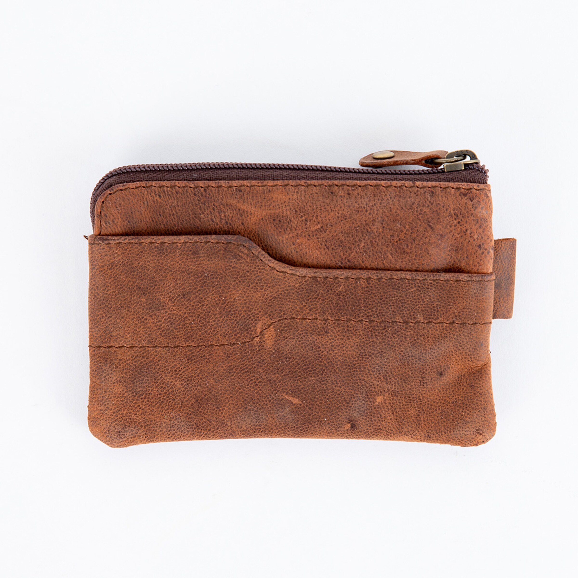 RATS × GROKLEATHER Wallet＆KEY CASE【USED】 ZRCX Genuine Leather Small Coin Purse Creative Lovely Rat Zipper