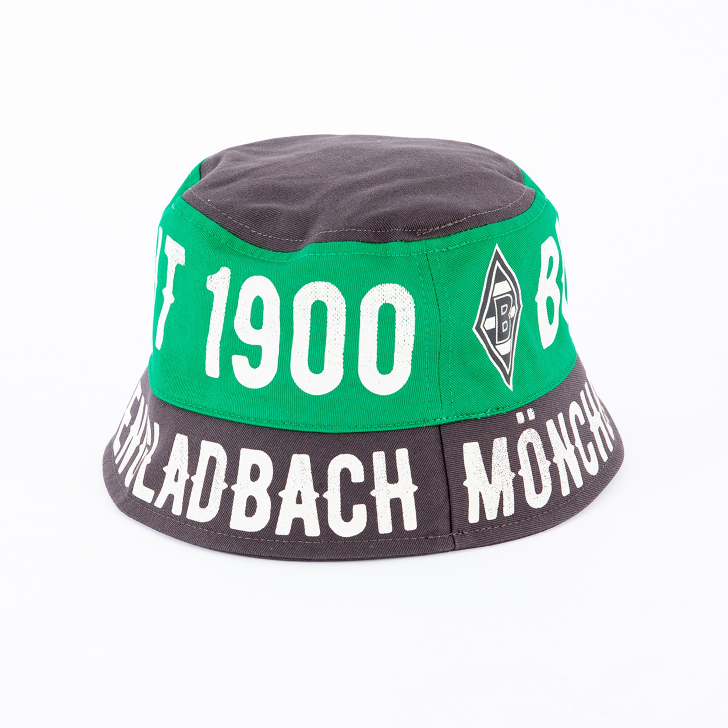 Green and black bucket hat with Borussia Mönchengladbach and 1900 text.