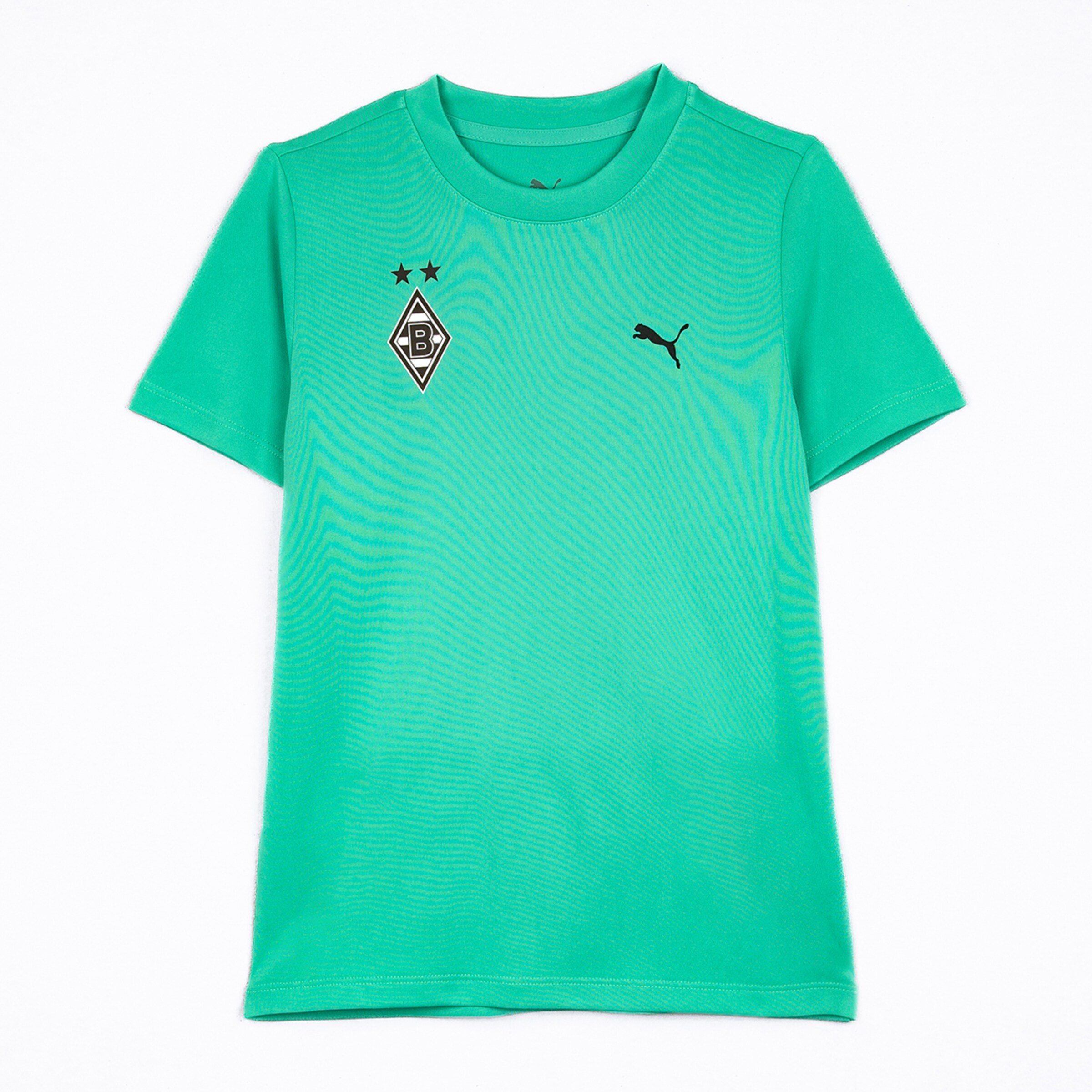 Green Puma t-shirt featuring the Borussia Mönchengladbach crest and two stars on the chest.