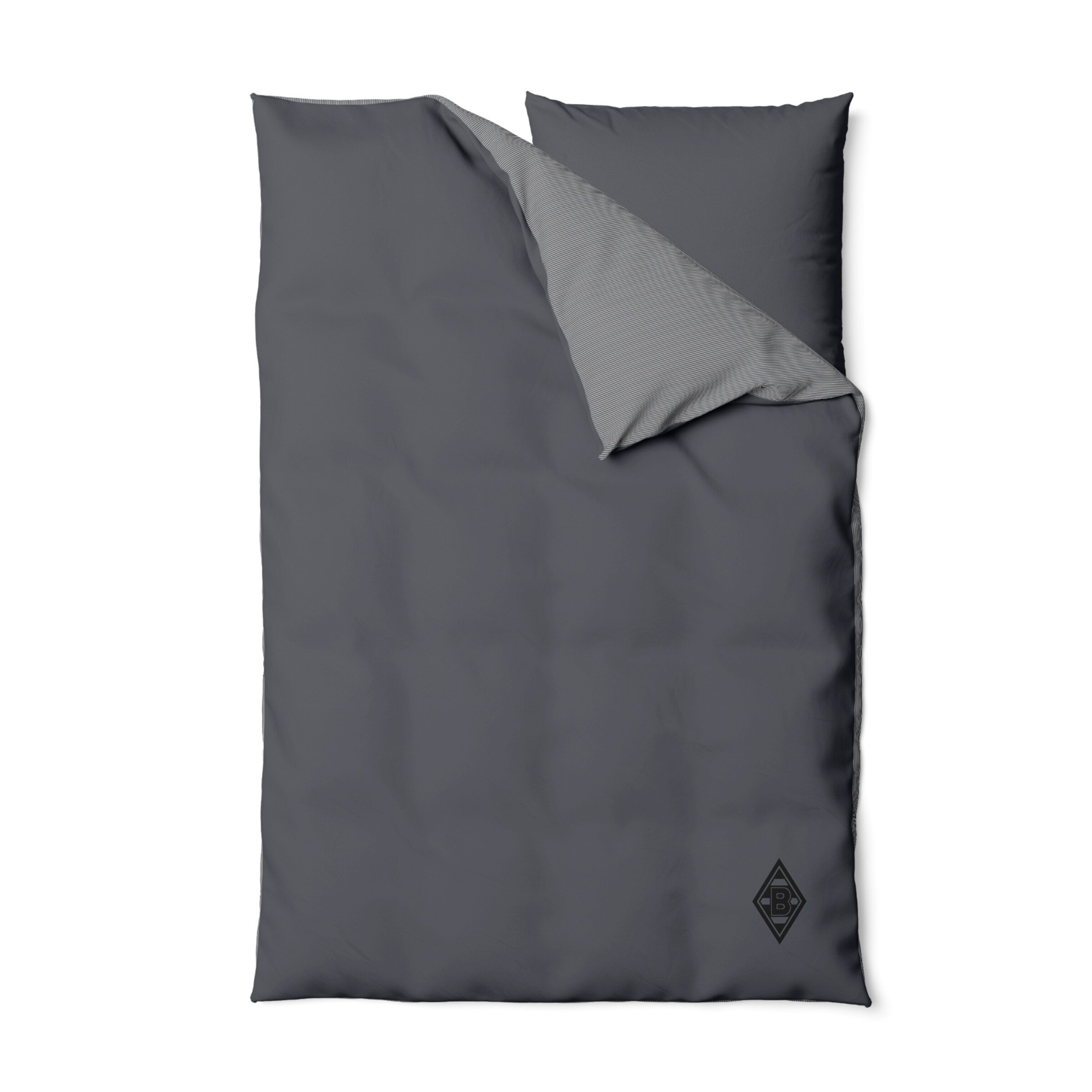 Dark gray bedding with Borussia Mönchengladbach logo.