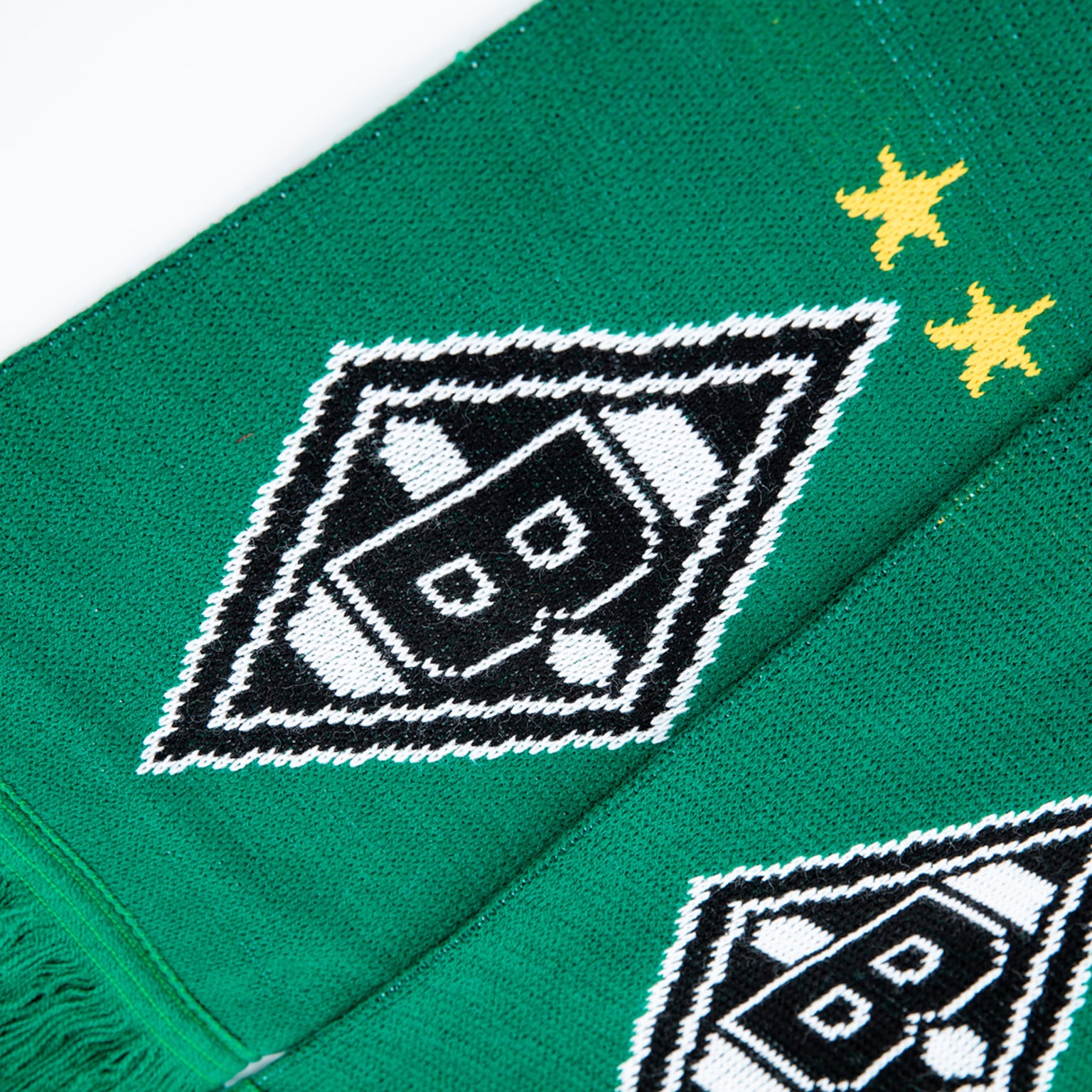 Mönchengladbach Scarf - Yesterday, Today And For Allezeit - Knitted Scarf, Black, Green, White, Unit Size
