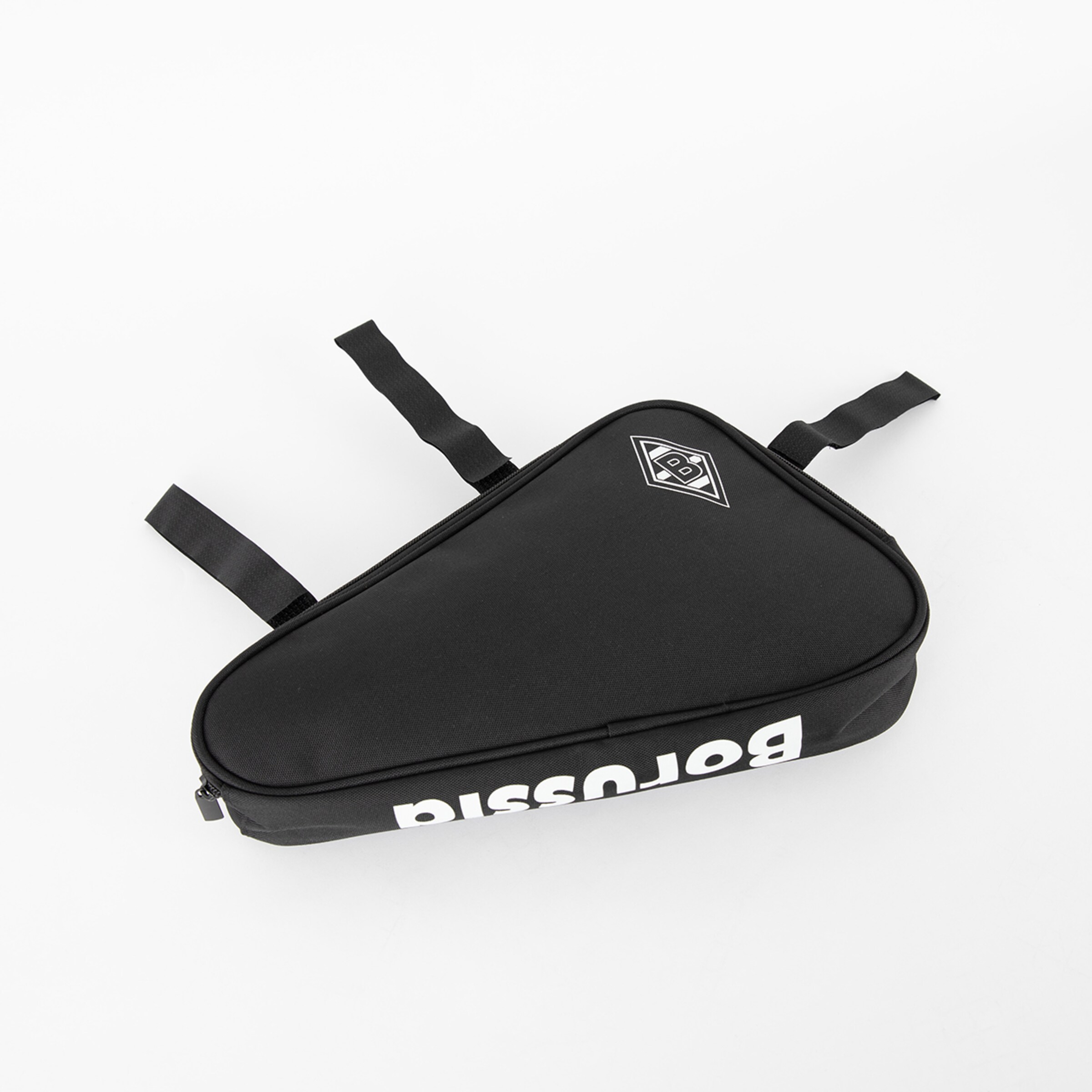 Black triangular sports bag with Borussia print.