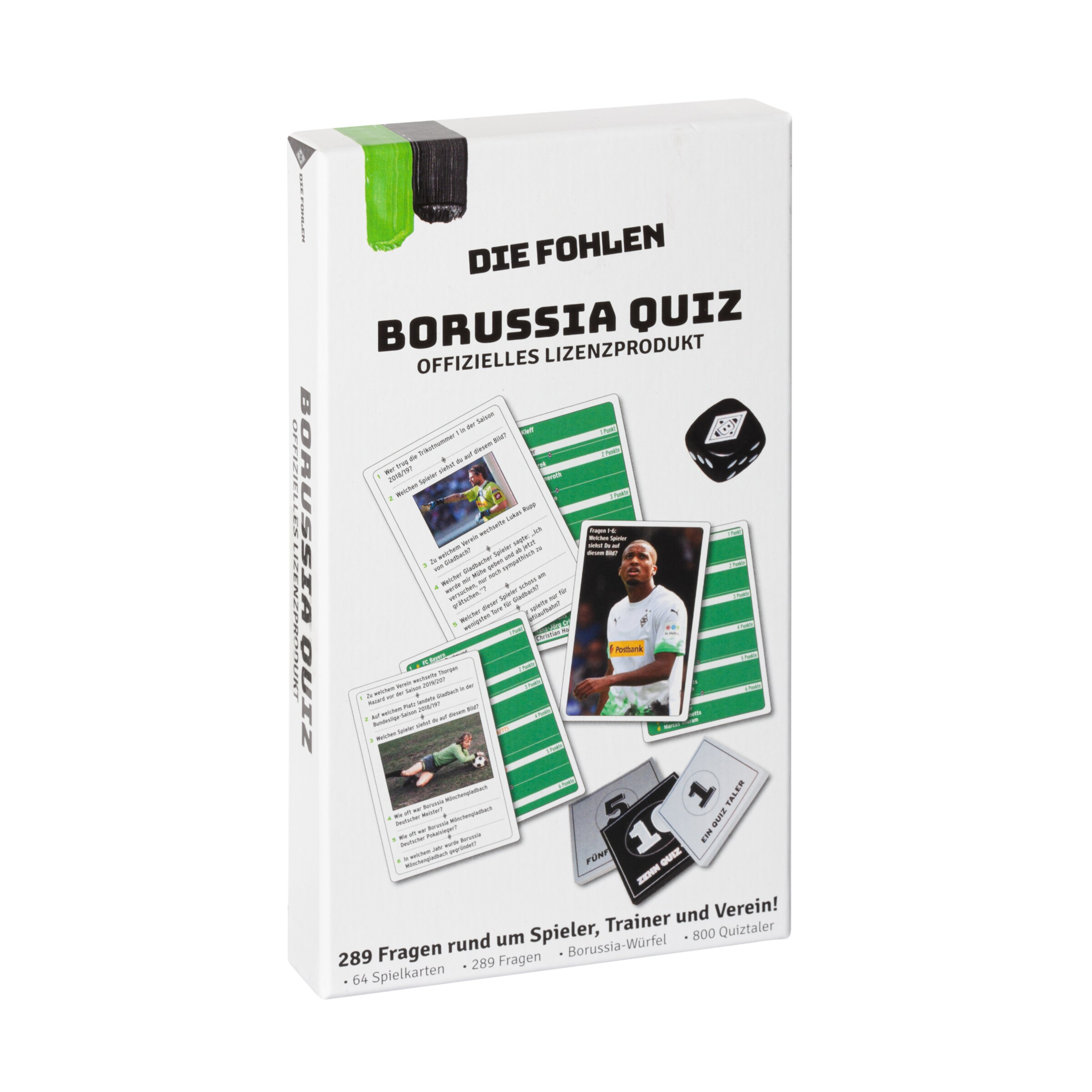 Quizspiel über Borussia Mönchengladbach mit 289 Fragen zu Spielern Trainern und dem Verein.