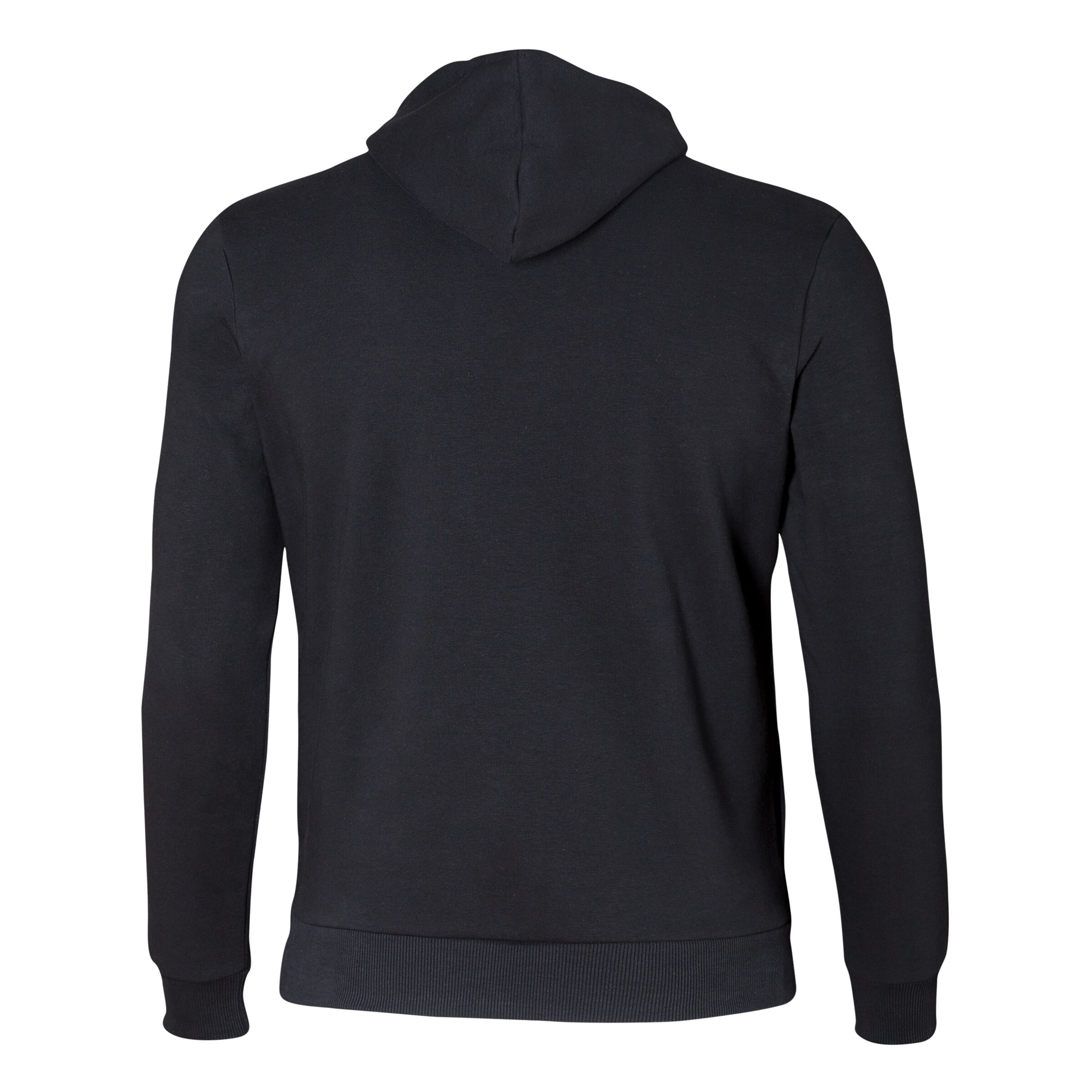 Schwarze Kapuzenjacke von Borussia Mönchengladbach Rückansicht.