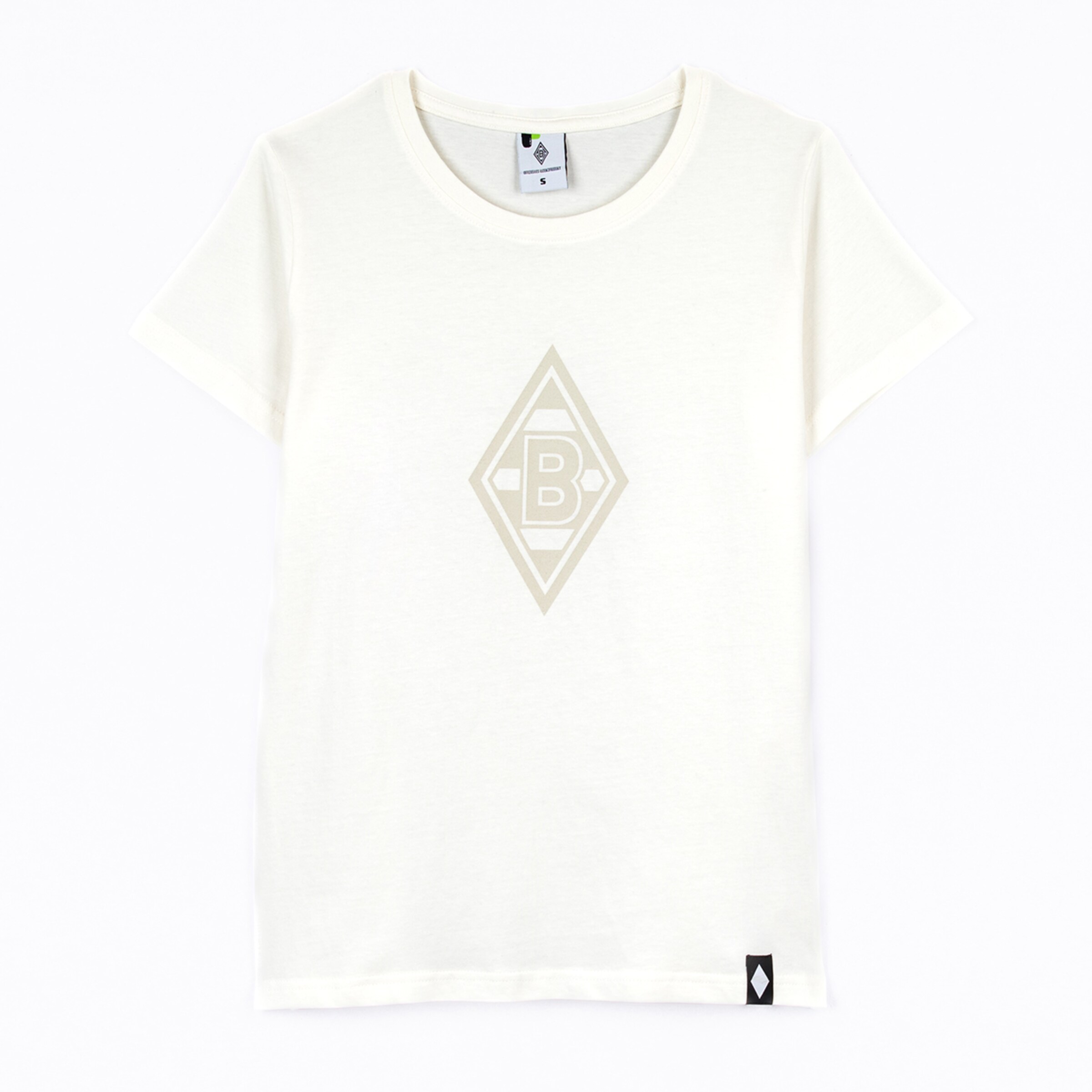 Light t-shirt featuring a BMG logo on the front.