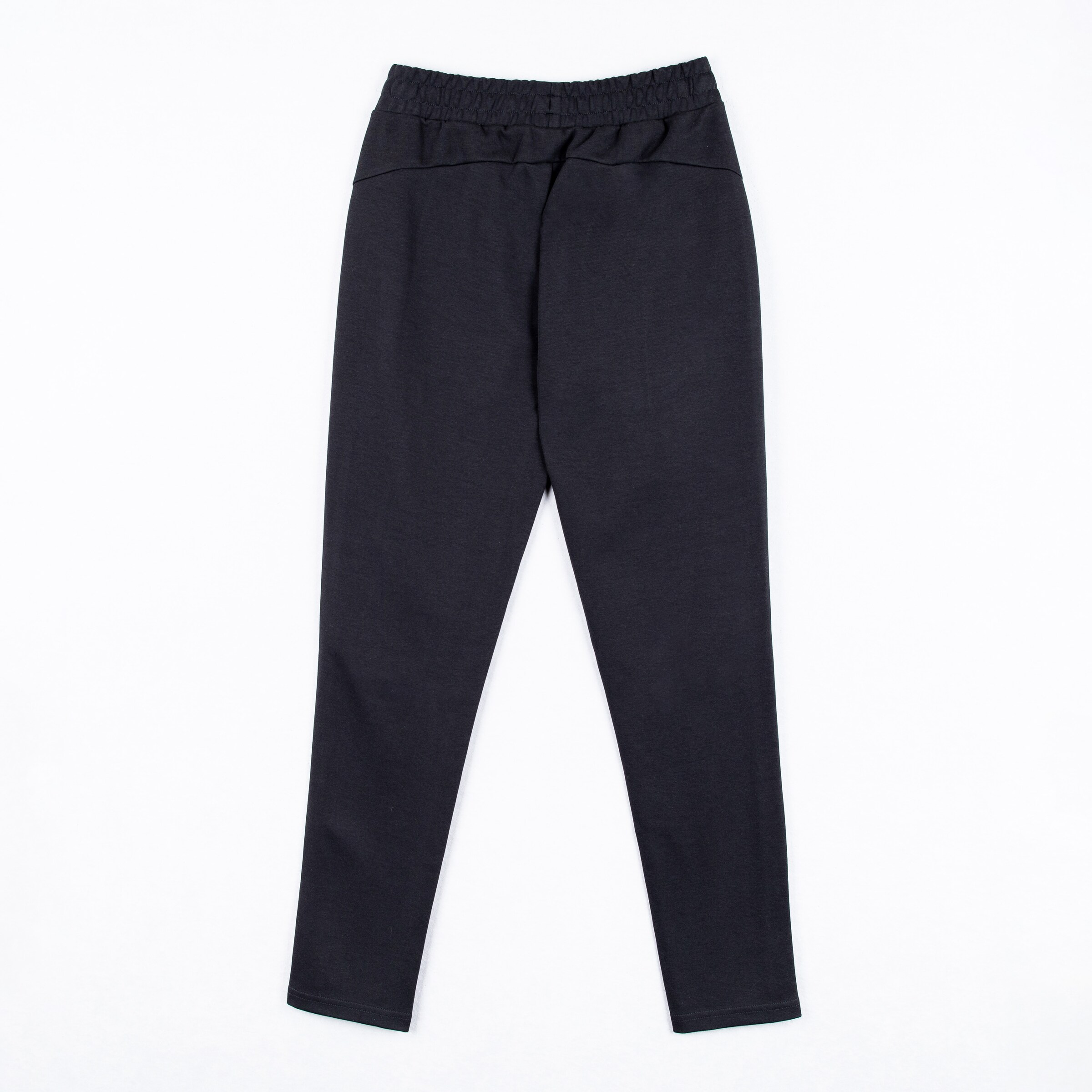 Schwarze Sportleggings mit elastischem Bund.