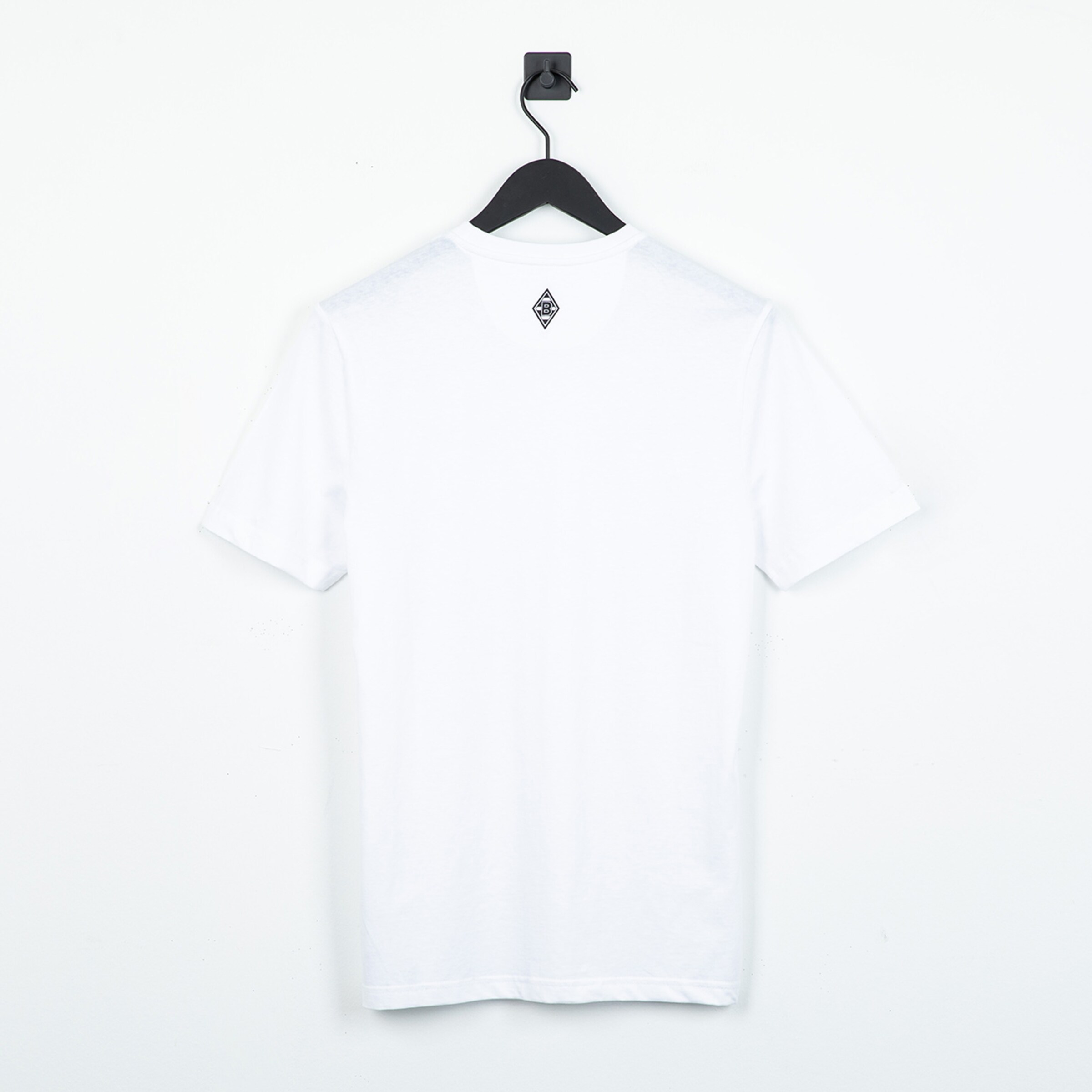 Weißes T-Shirt von Borussia Mönchengladbach Rückansicht.