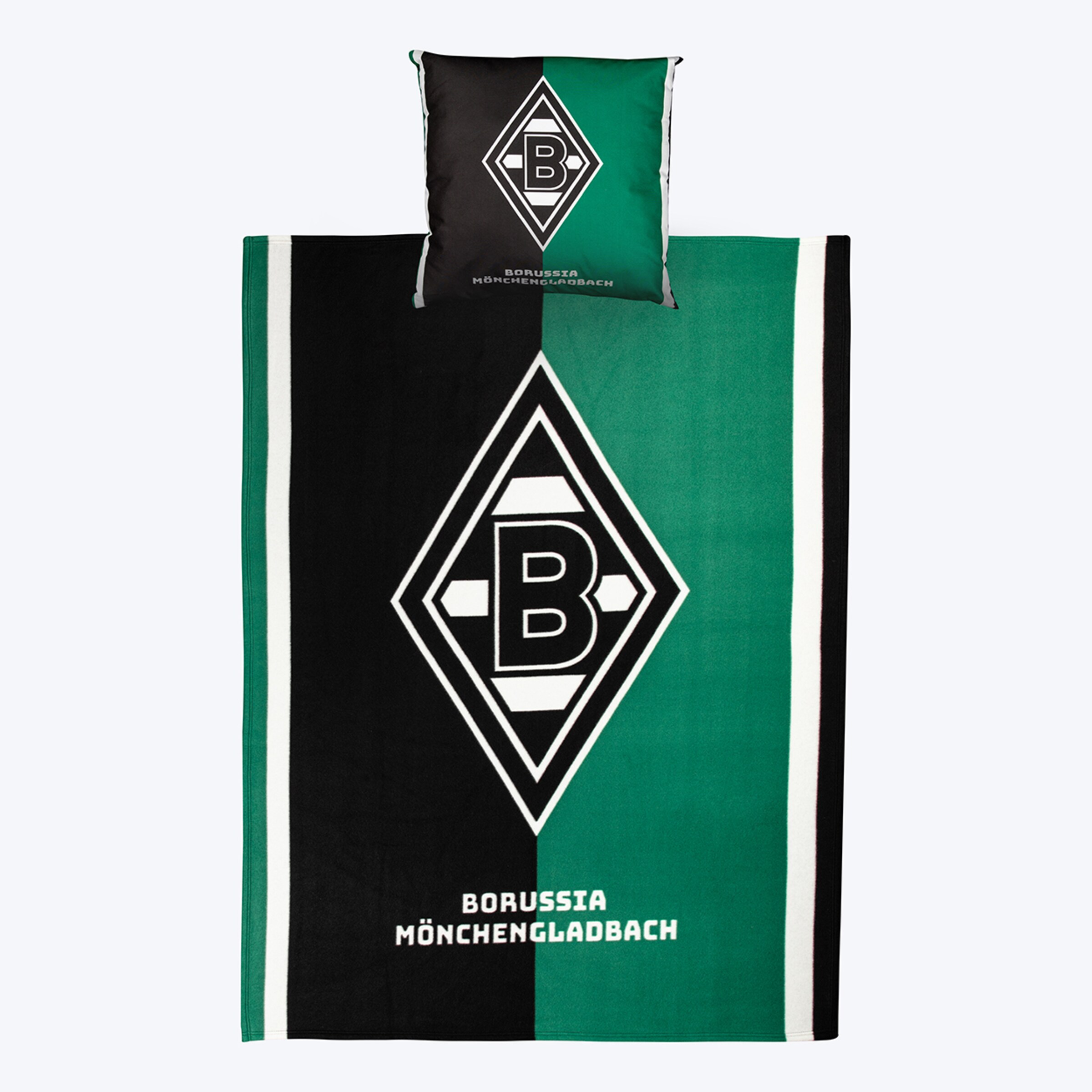 Fan-Bundle Kissen &Fleecedecke