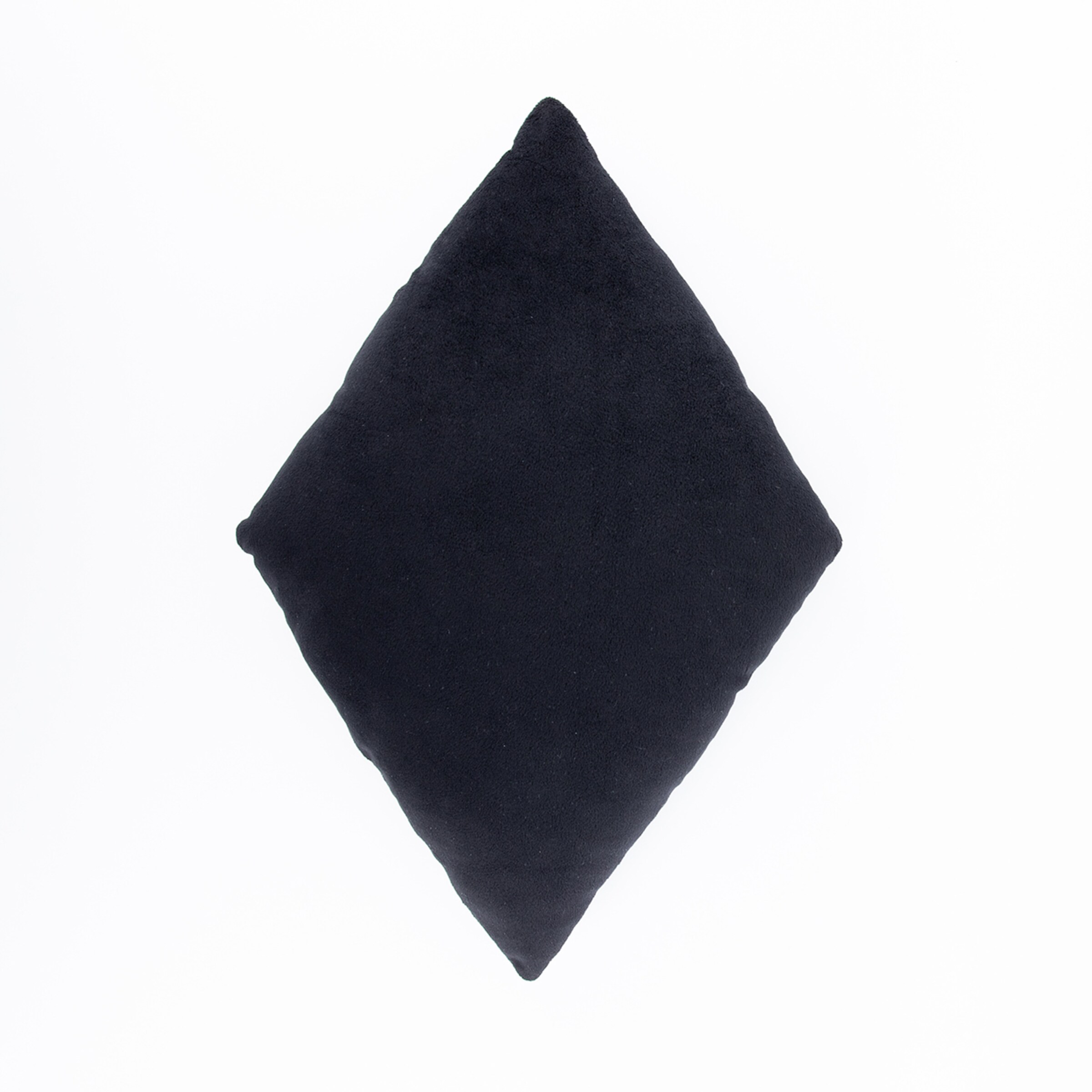 Dunkelblaues Kissen in Diamantform