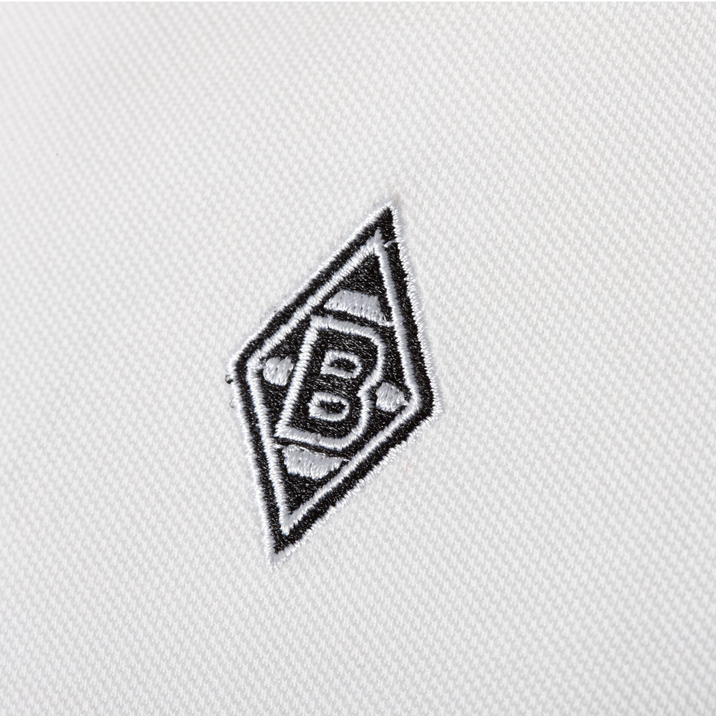 Logo von Borussia Mönchengladbach in schwarz auf weißem Hintergrund.