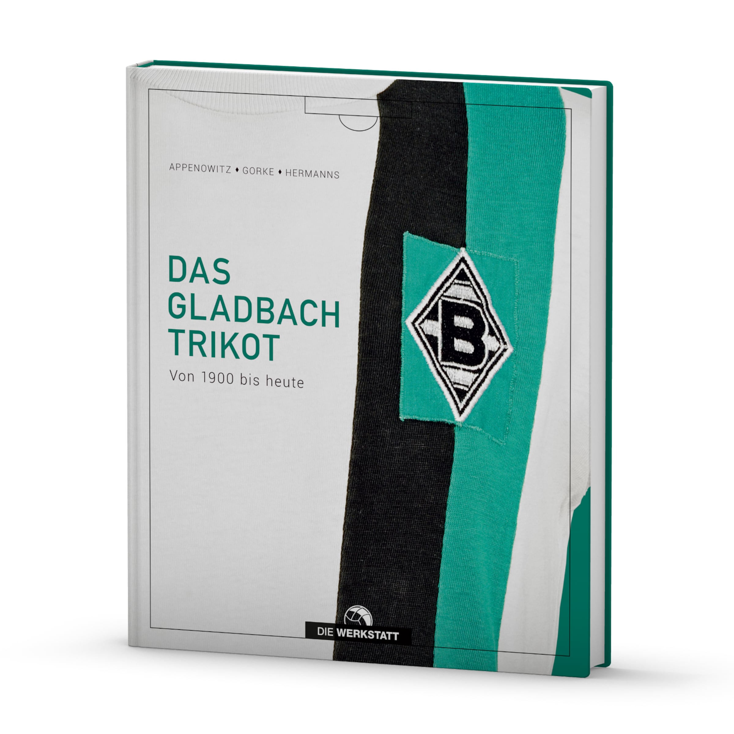 Buchcover Das Gladbach Trikot mit historischem Überblick von 1900 bis heute.