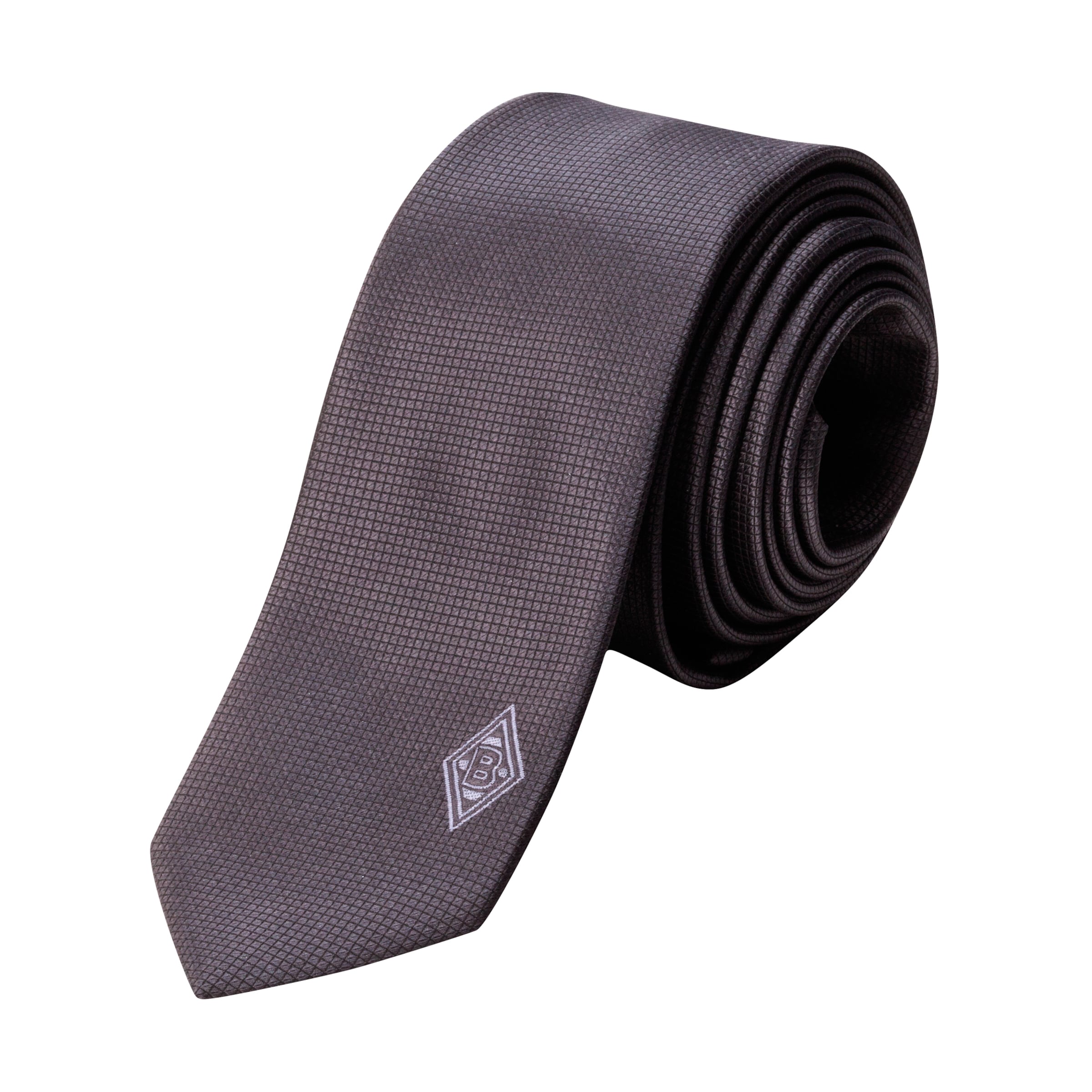 Graham-farbene Krawatte mit sichtbarem Borussia Mönchengladbach-Logo.