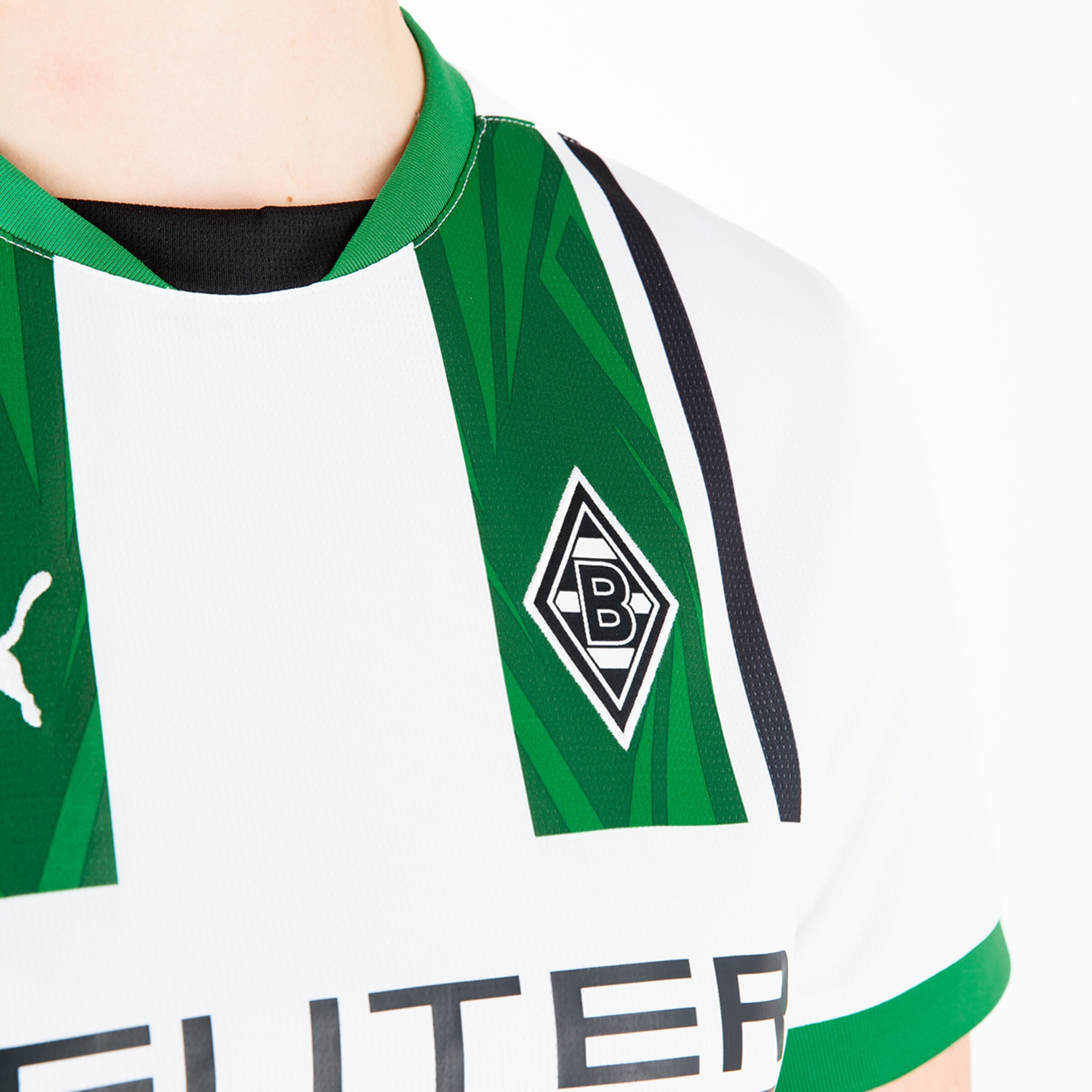 Trikot des Fußballclubs Borussia Mönchengladbach mit dem Namen Jünter.